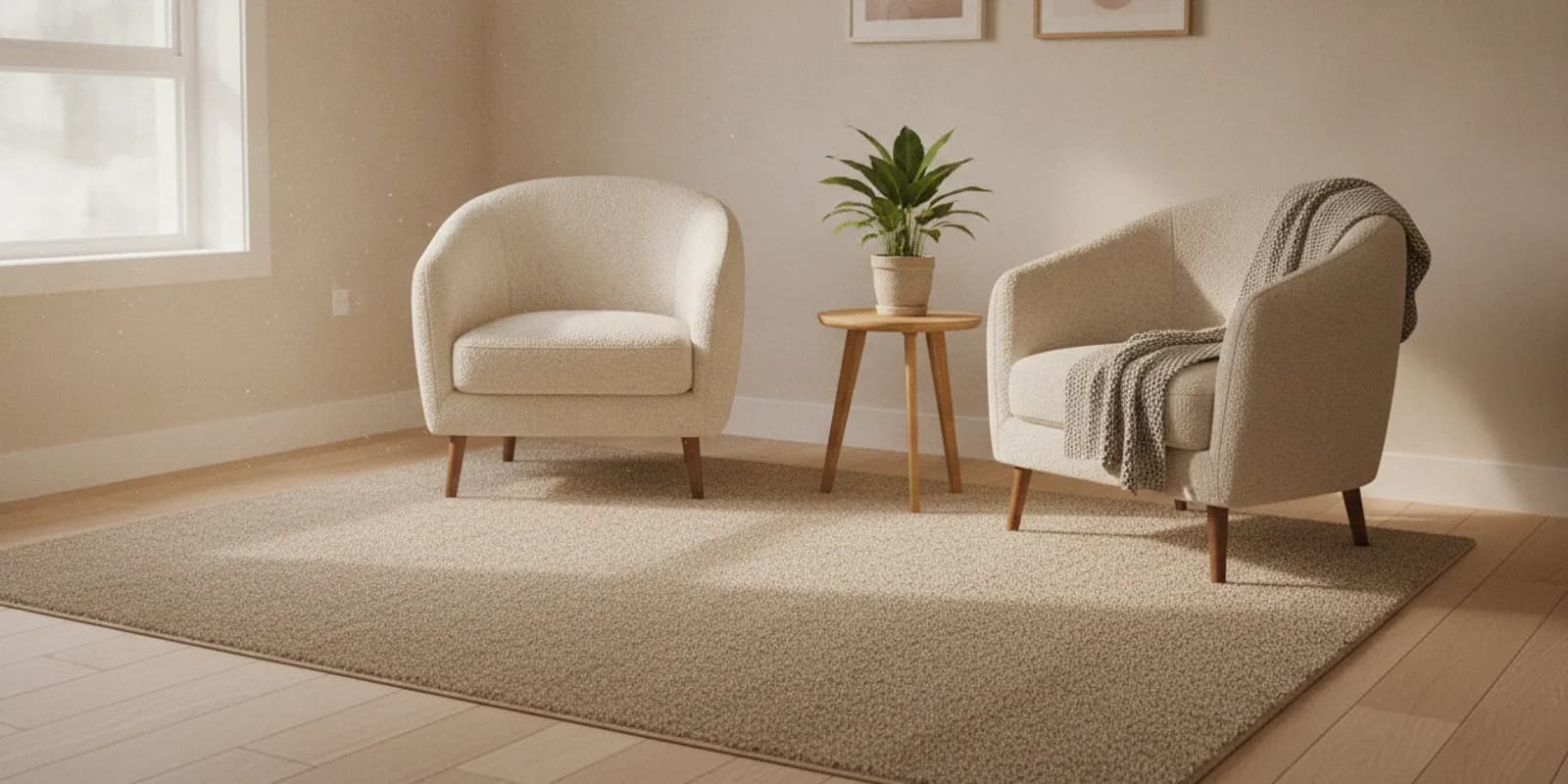 A calm counselling room with two chairs arranged for a supportive conversation