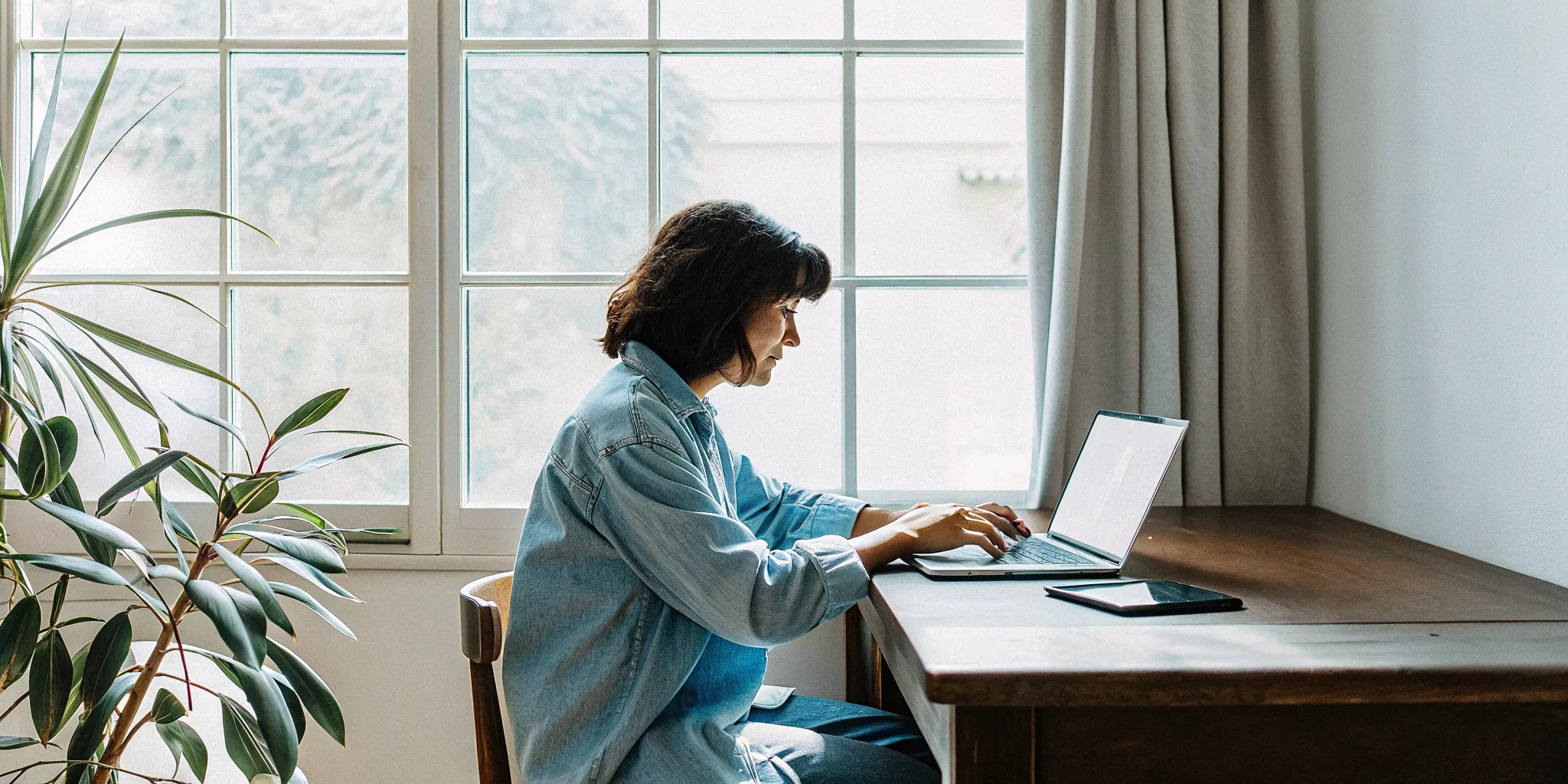 A calm adult setting a healthy boundary at home to support burnout recovery